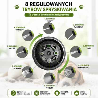 PsiPrysznic™ | Myjka Pianowa 8w1 do Szybkiej Kąpieli Psa